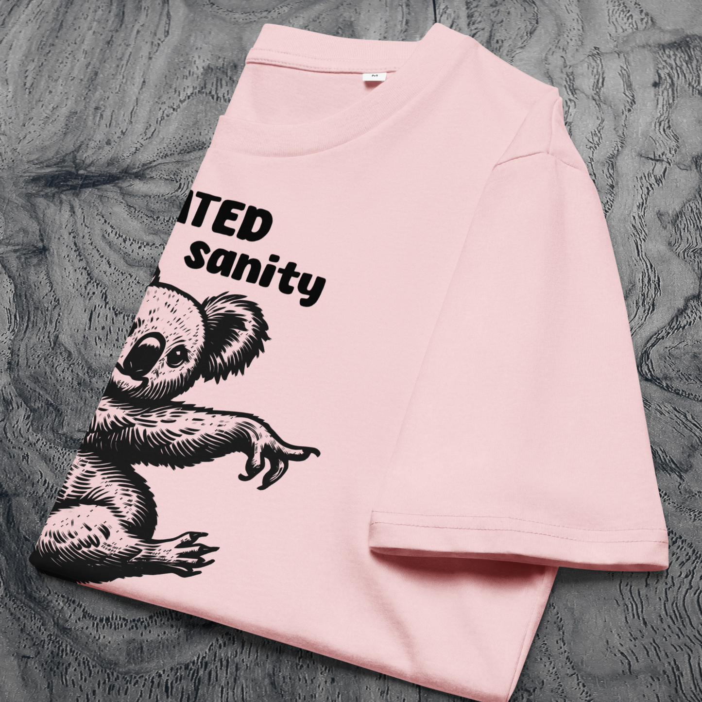 Unisex Organic Cotton "Defeated Sanity" T-Shirt in Premium Certified Quality⎜Caccao
