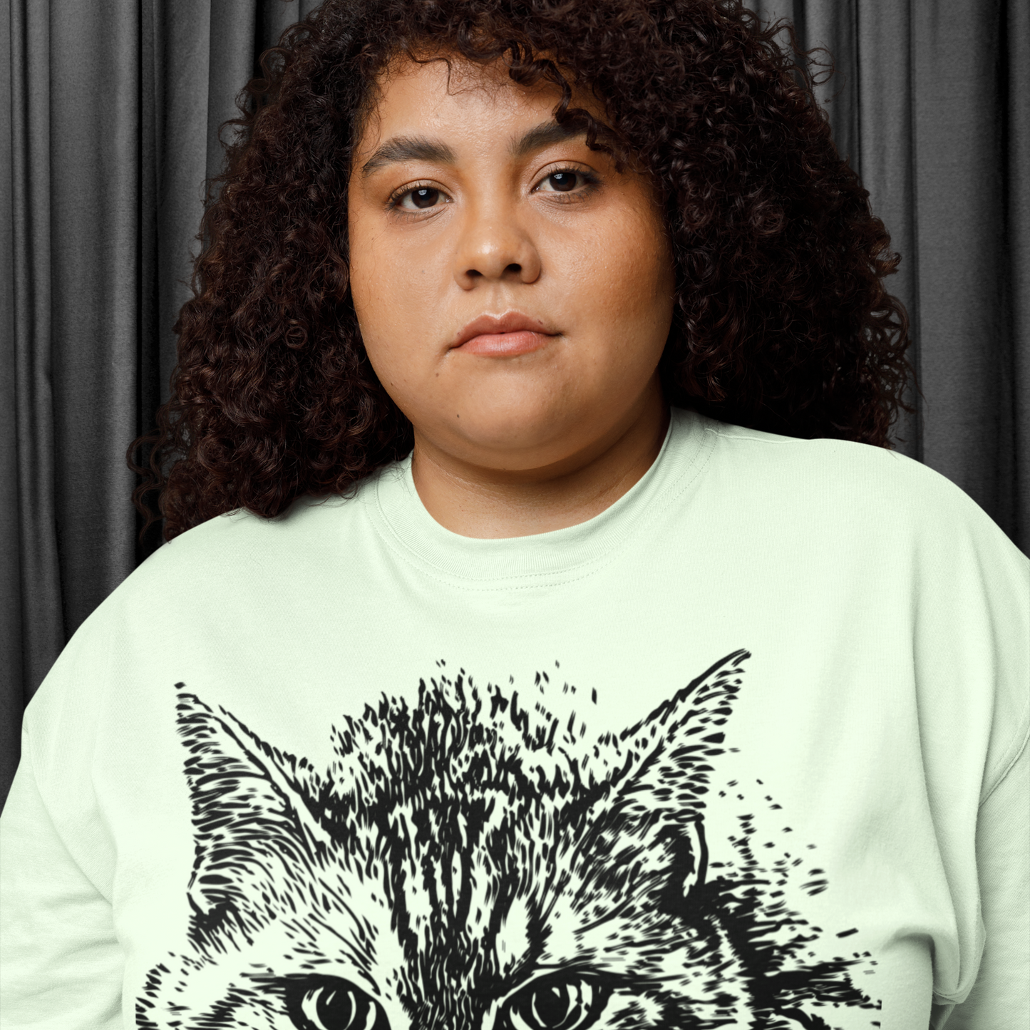 π¬π§π¨πΏ Women's Boxy "I slow blink at you" T-shirt in Fair Trade, Circular & Slow Fashion Mode - Shipped from UK β Caccao
