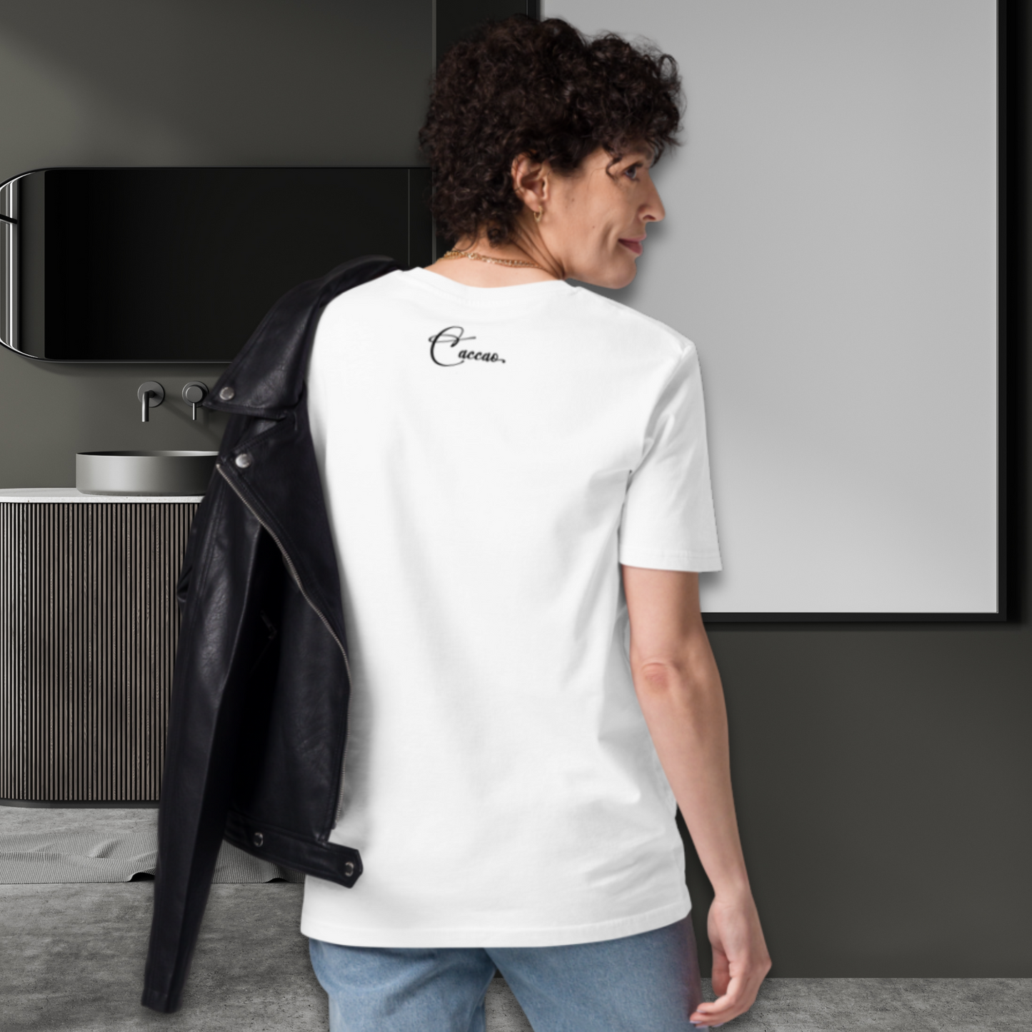 Sustainable Cotton Fair Trade "Fueled by Care" T-Shirt in Certified Slow Fashion, Vegan, Premium Quality │ Caccao