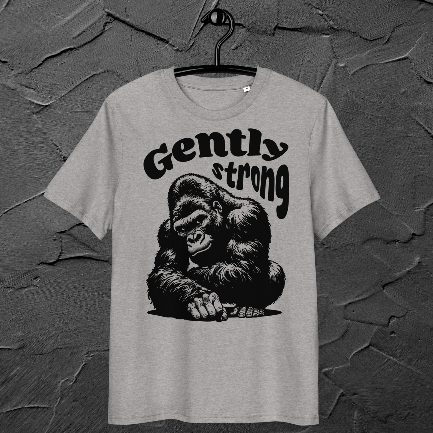 Eco Vegan Fair Trade "Gently Strong" Organic Cotton T-Shirt with Premium Certified Quality │ Caccao