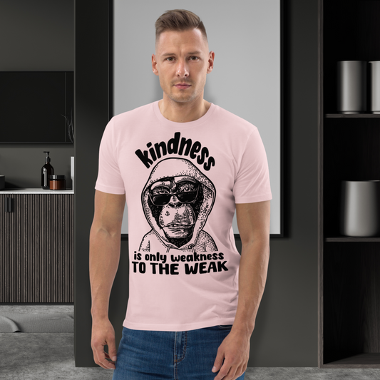 Unisex Organické Underground Streetwear Tričko z Bio Bavlny se Zenovým Nadhledem a Kindness Motivem │ Caccao