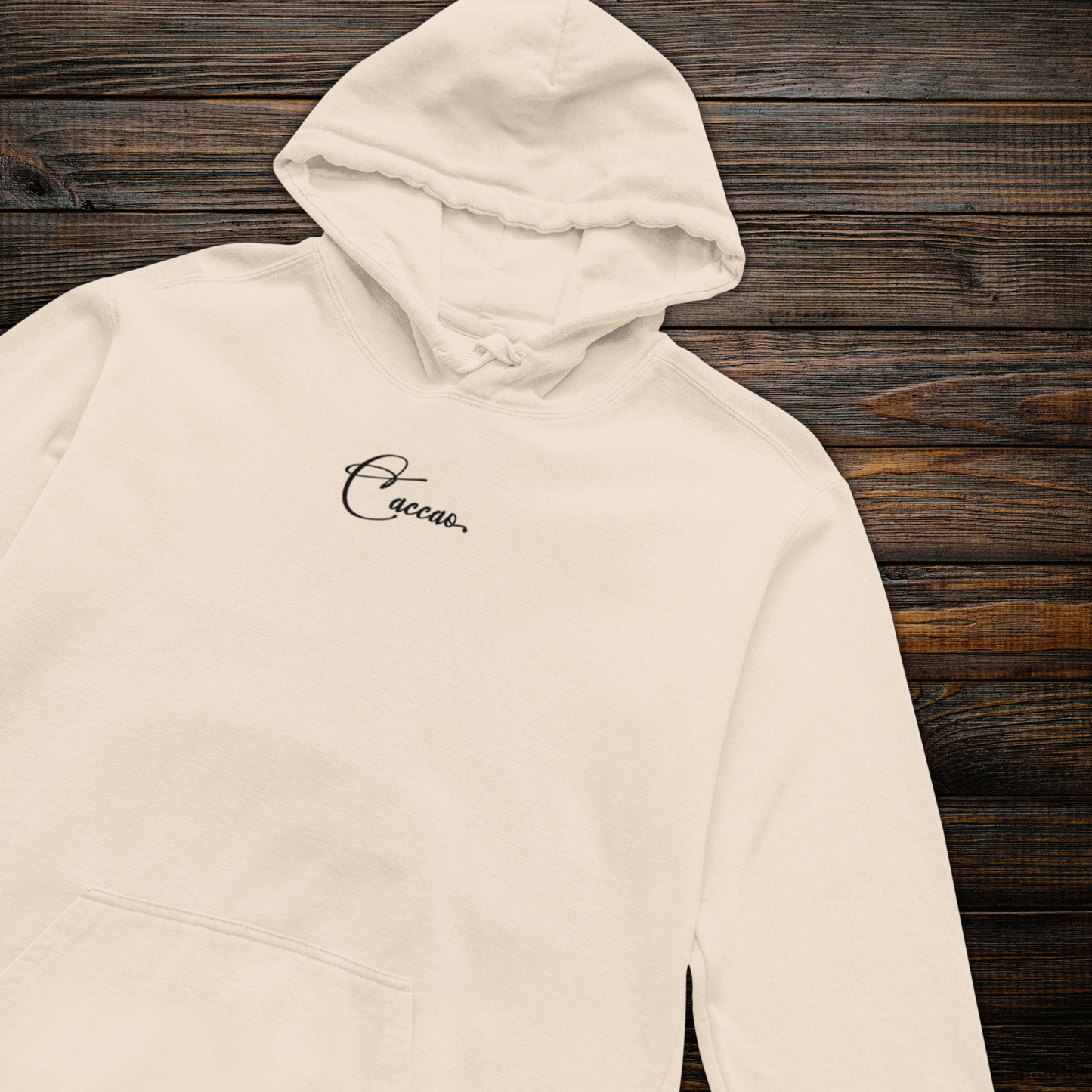 Unisex Vegan "Be Kind" Hoodie Made of Organic Cotton in Premium Fair Trade Quality: Kindness Has a Cat Face⎜Caccao