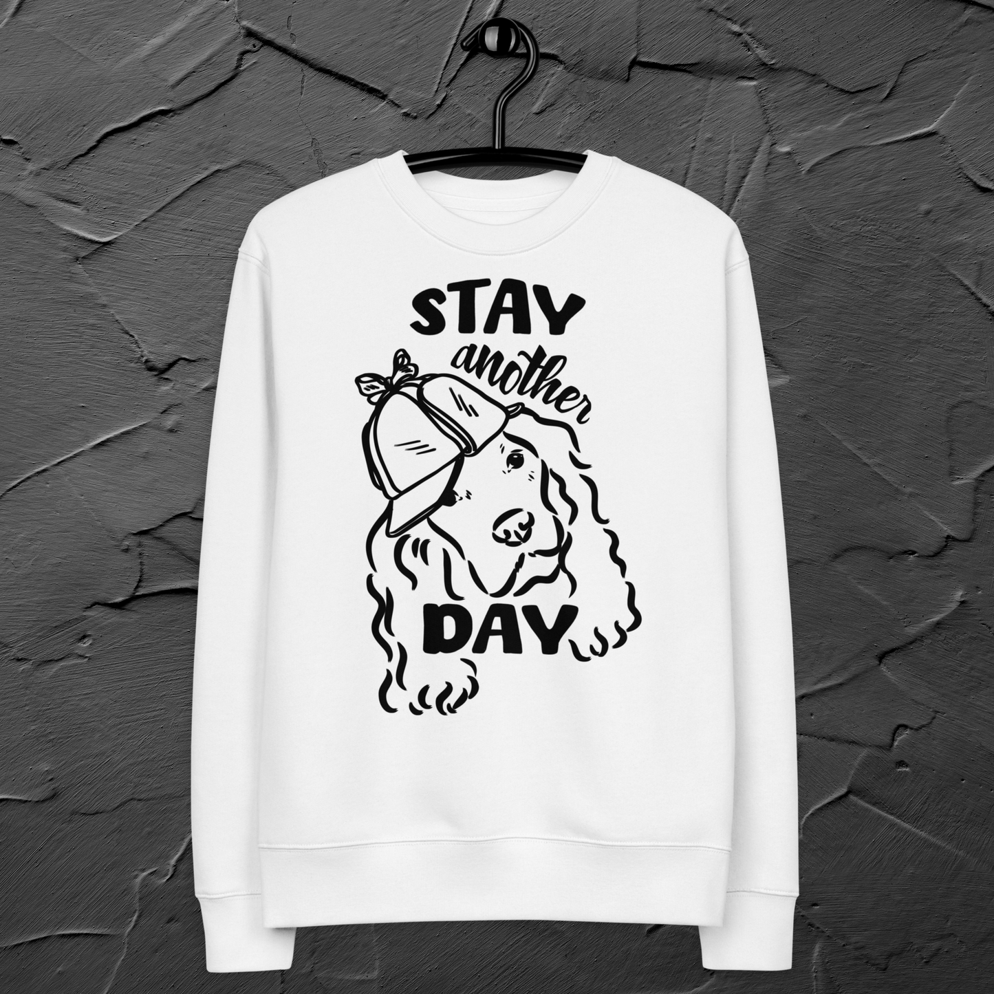 Uni Ecological Slow Fashion "Stay another Day" Organic Cotton Hoodie in Certified Fair Trade & Peta Quality⎜Caccao