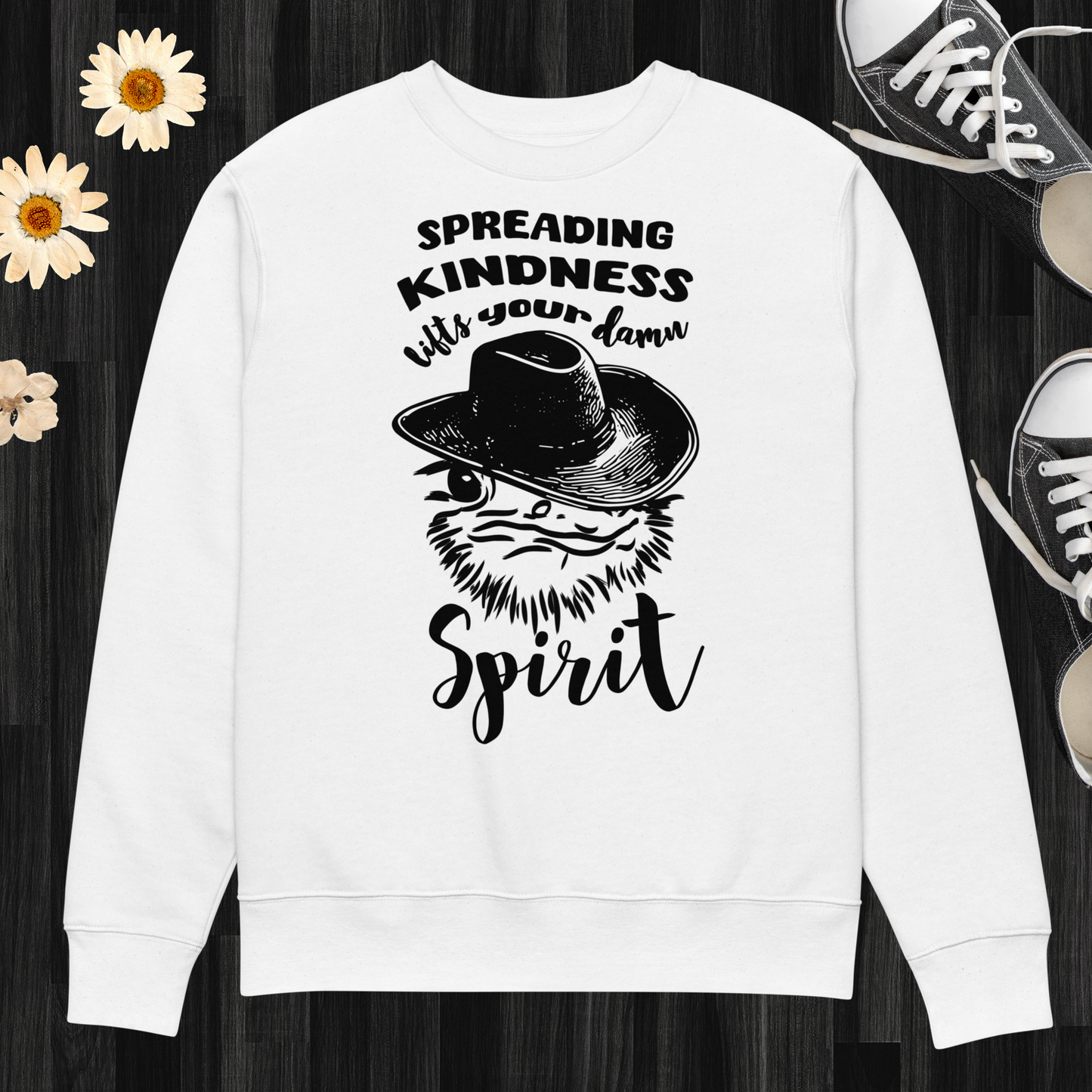 Kindness with a Sense of Irony: Sarcastic Message Sweatshirt Made of Organic Cotton │ Caccao