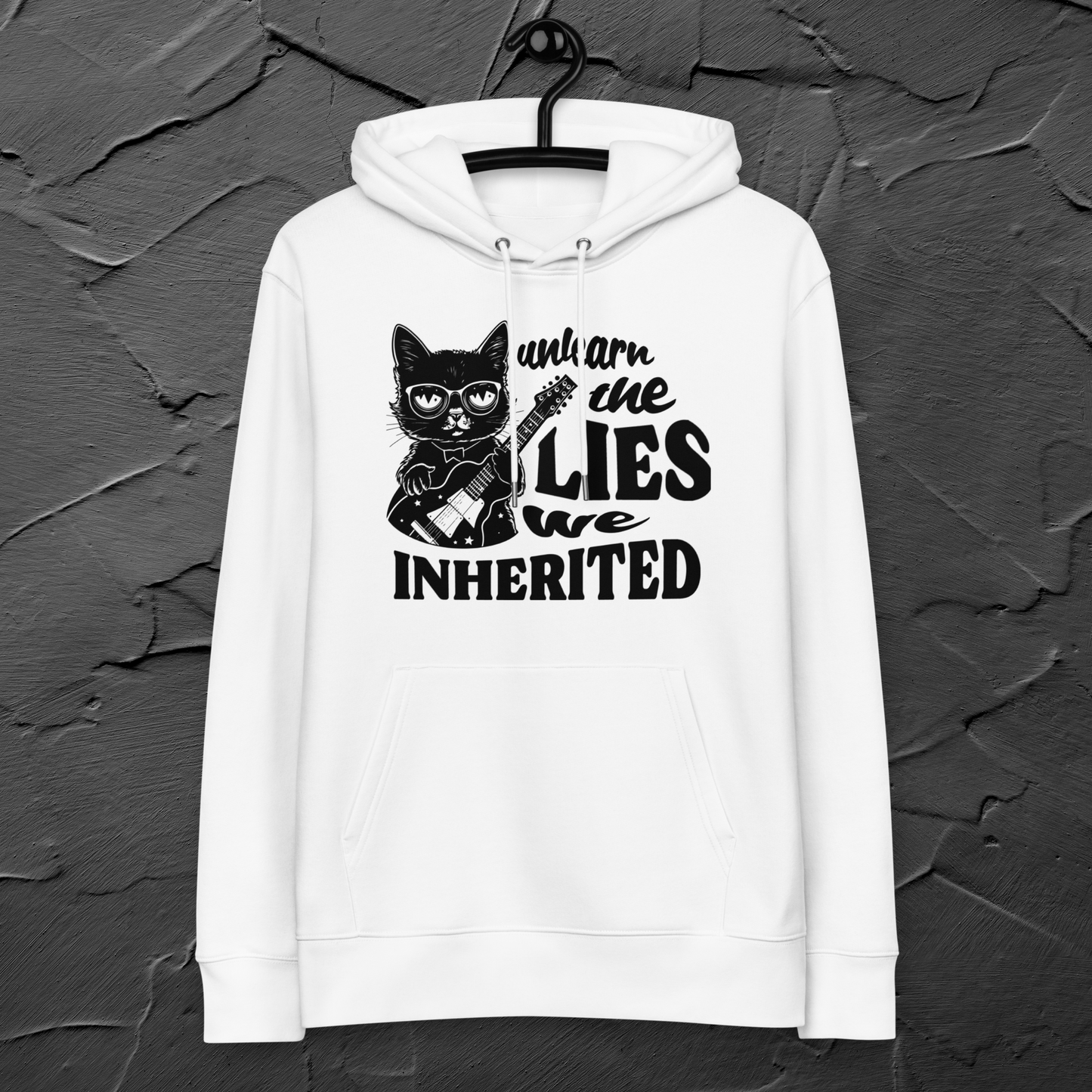 Organic Vegan Sweatshirt Made of Certified 100% Organic Cotton with Cat Motif – Awareness & Irony in One⎜Caccao