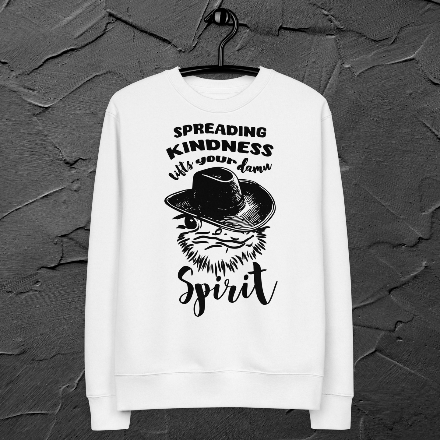 Kindness with a Sense of Irony: Sarcastic Message Sweatshirt Made of Organic Cotton │ Caccao
