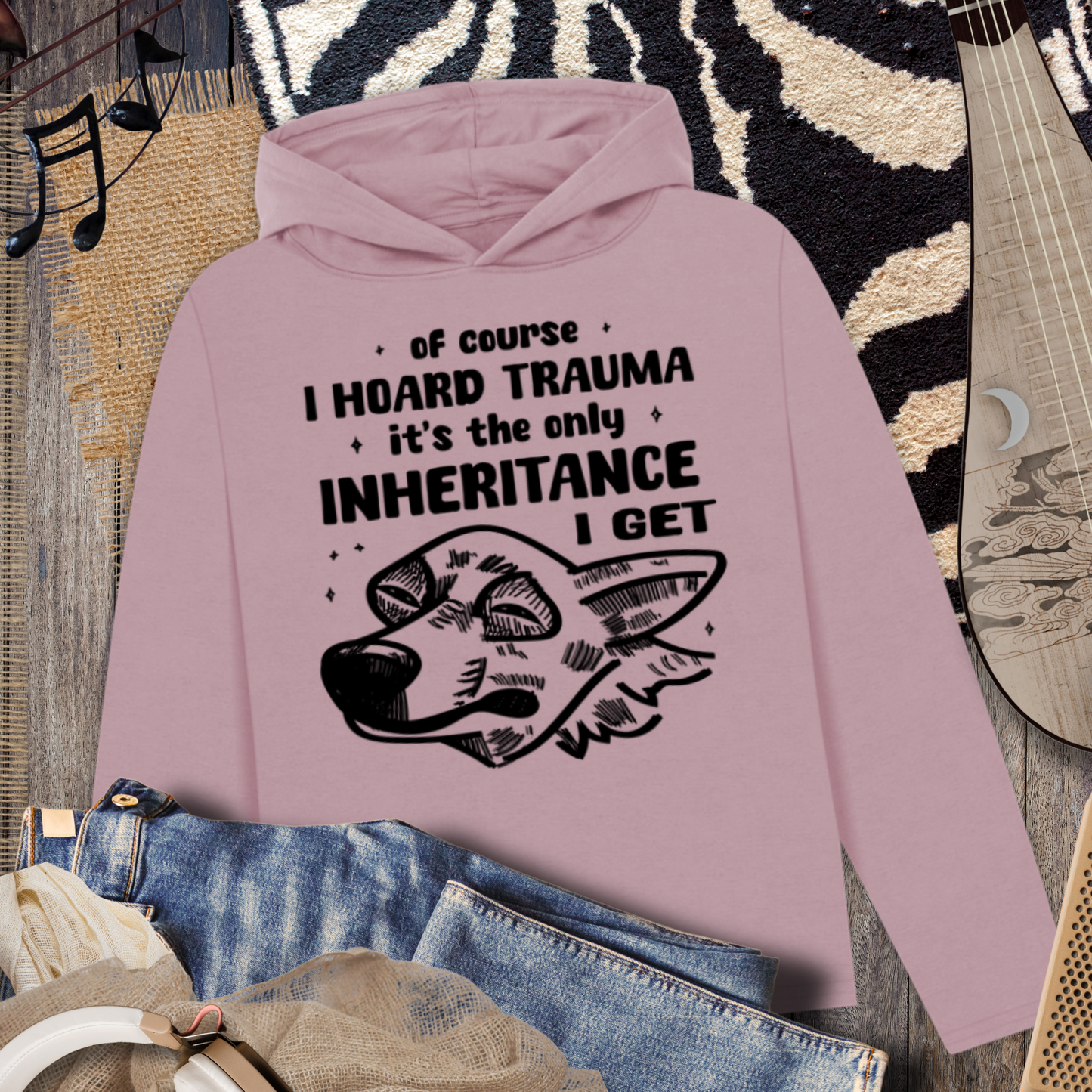 Sarcastic Hoodie Sweatshirt - Natural (100% organic cotton), Ethical & Eco β Caccao