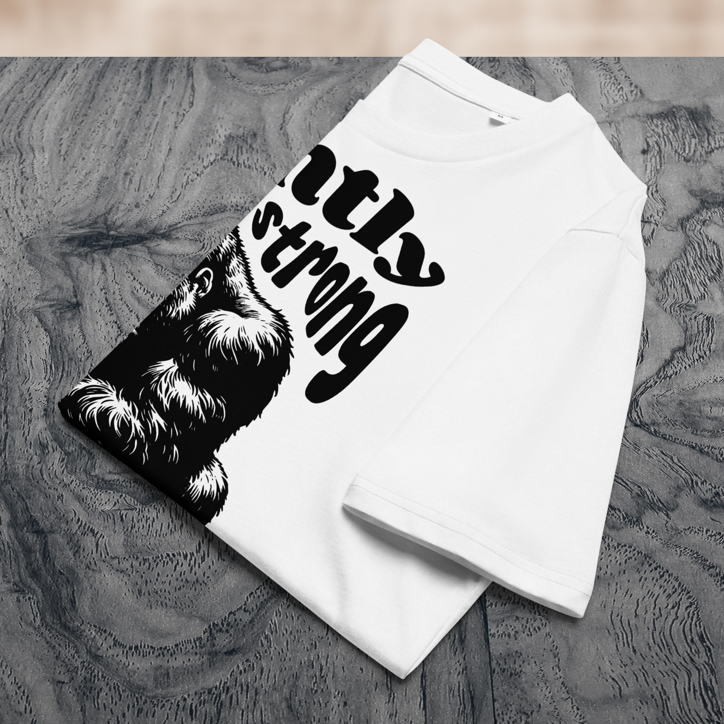 Eco Vegan Fair Trade "Gently Strong" Organic Cotton T-Shirt with Premium Certified Quality │ Caccao