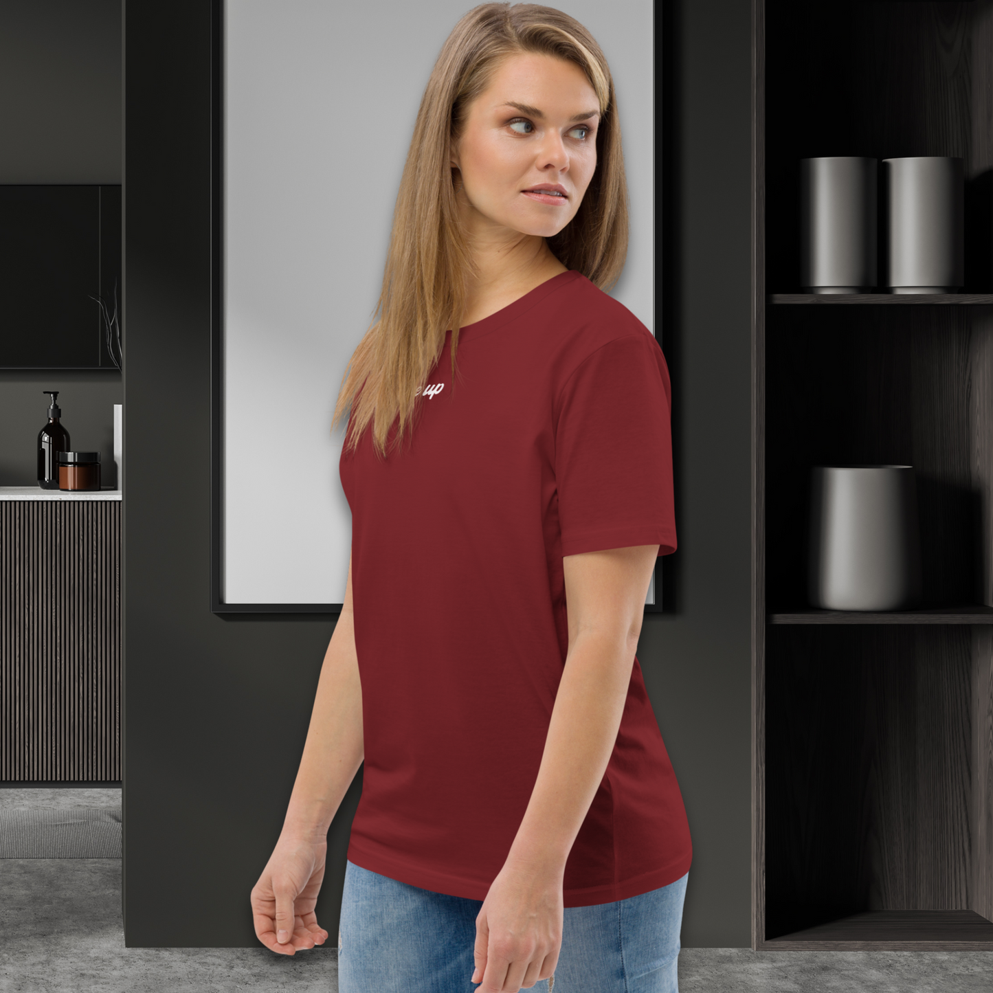 Minimalist Unisex "Rise Up" Organic Cotton T-Shirt: The Power of Simplicity and Courage │ Caccao