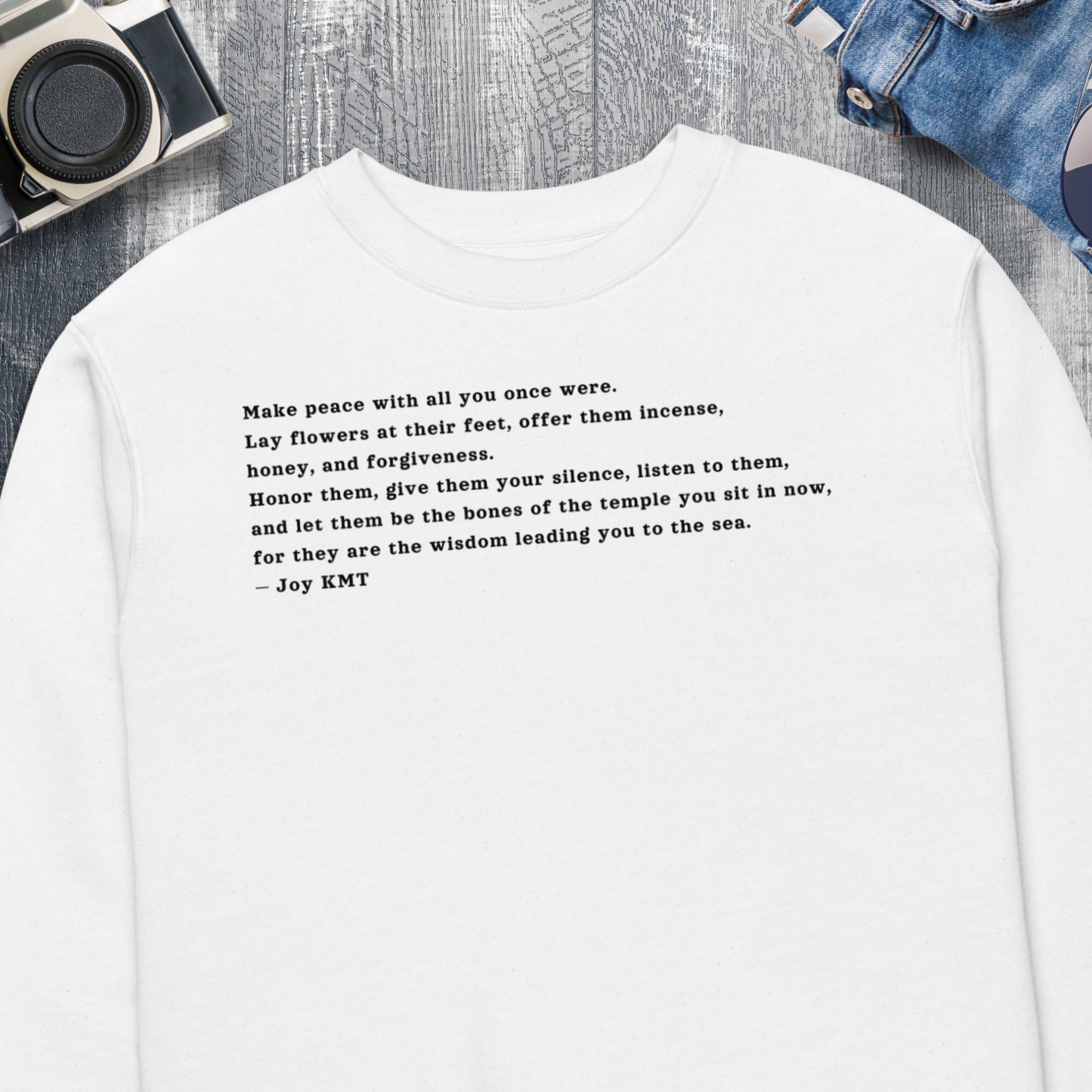 Unisex Eco Spiritual Sweatshirt with Healing Message │ Caccao
