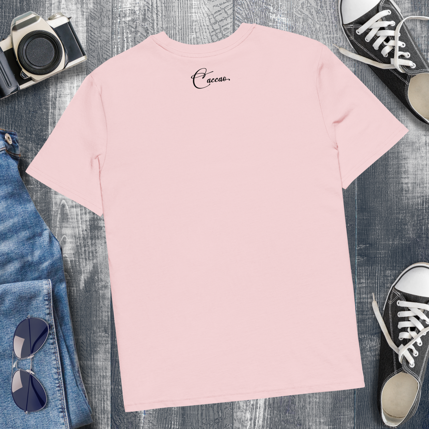 Eco Vegan Fair Trade "Gently Strong" Organic Cotton T-Shirt with Premium Certified Quality │ Caccao