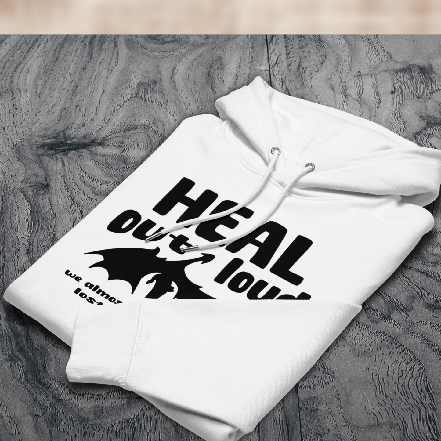 Uni Eko Bio Uni Eko "Heal Out Loud" Healing Hoodie in Premium Certified Quality - Dragon Therapy⎜Caccao