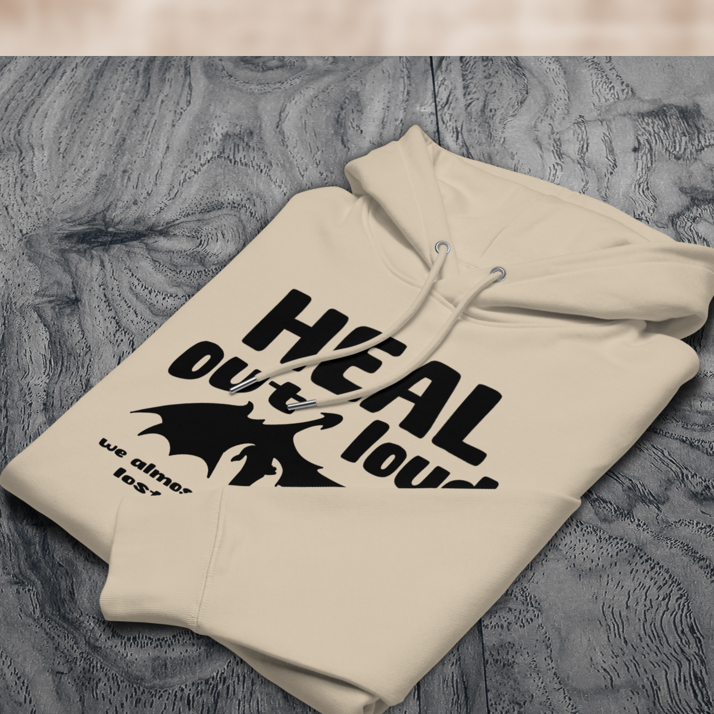 Uni Eko Bio Uni Eko "Heal Out Loud" Healing Hoodie in Premium Certified Quality - Dragon Therapy⎜Caccao
