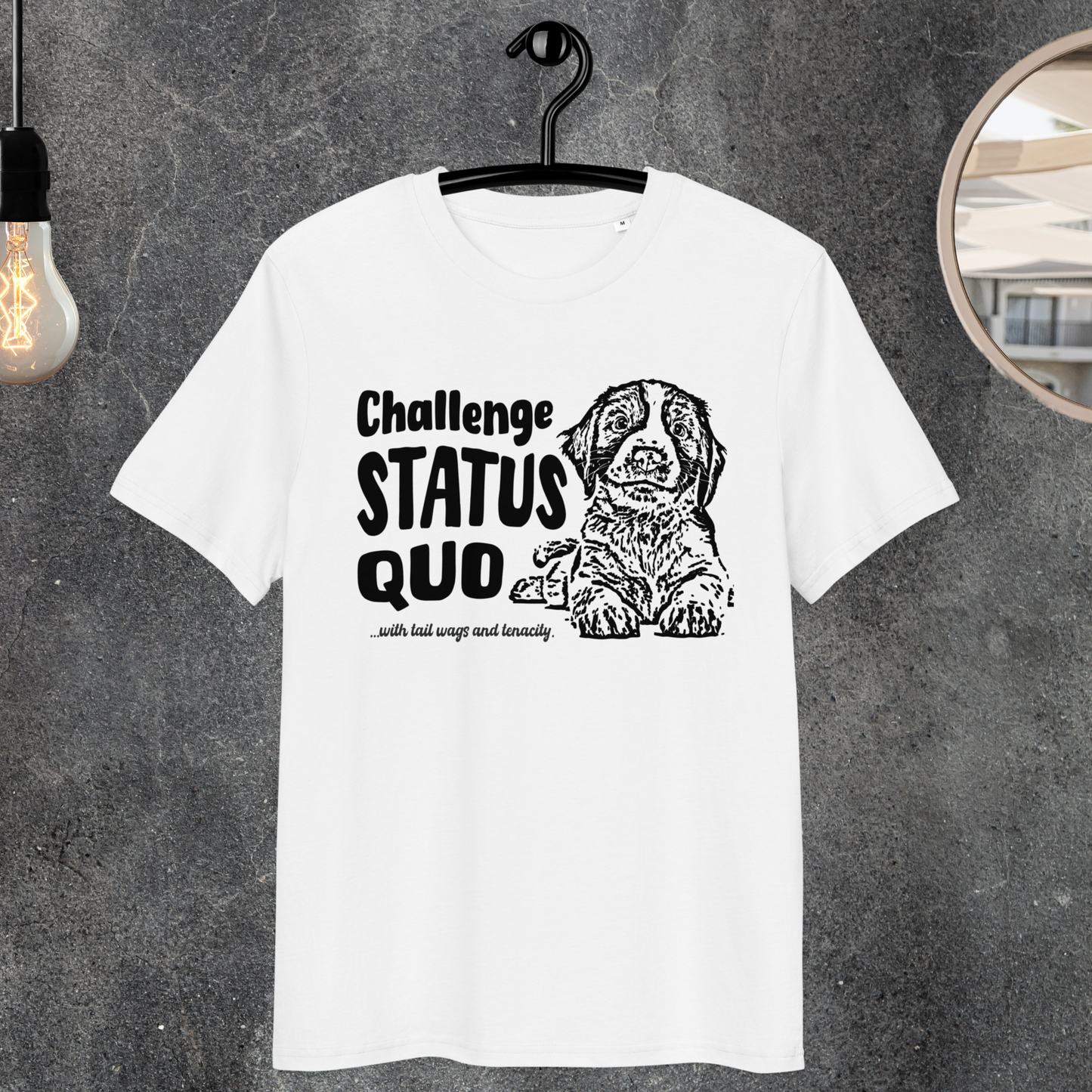 Uni Bio "Challenge Status Quo" Premium Quality T-Shirt for Gentle Rebels⎜Caccao