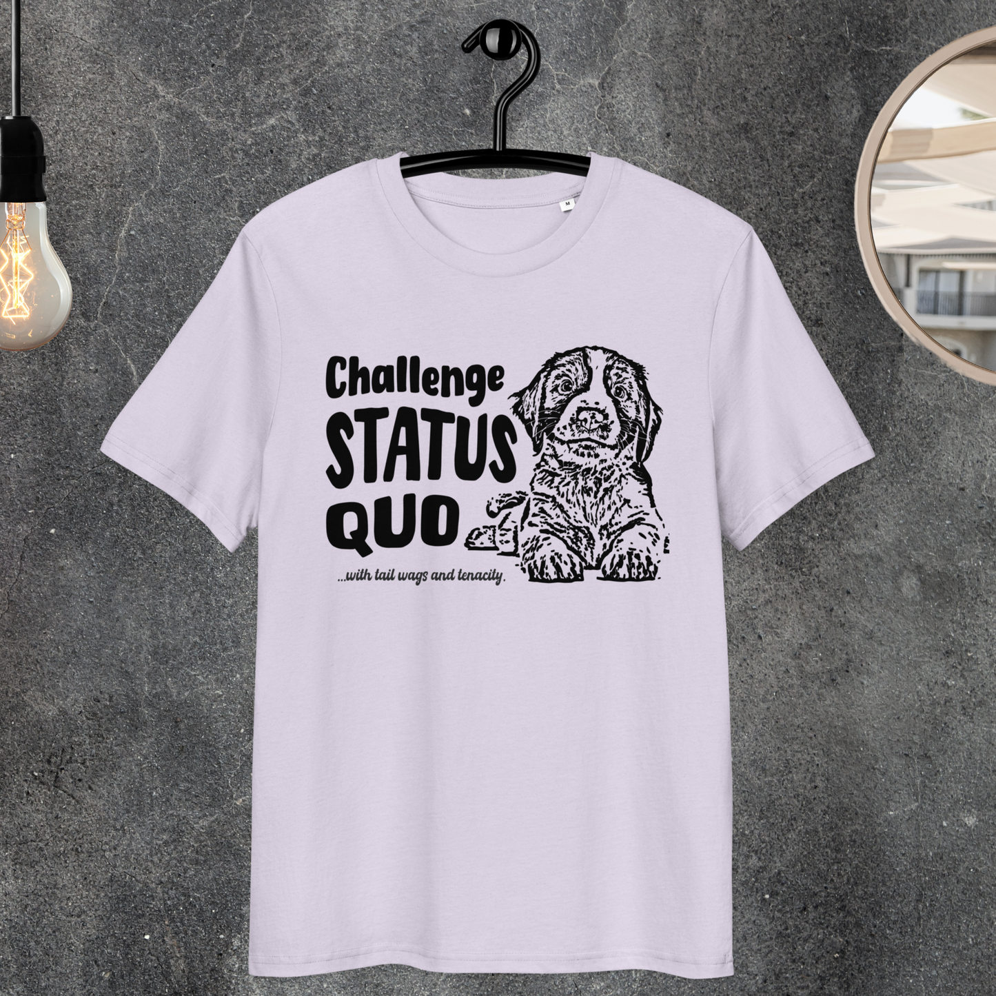 Uni Bio "Challenge Status Quo" Premium Quality T-Shirt for Gentle Rebels⎜Caccao