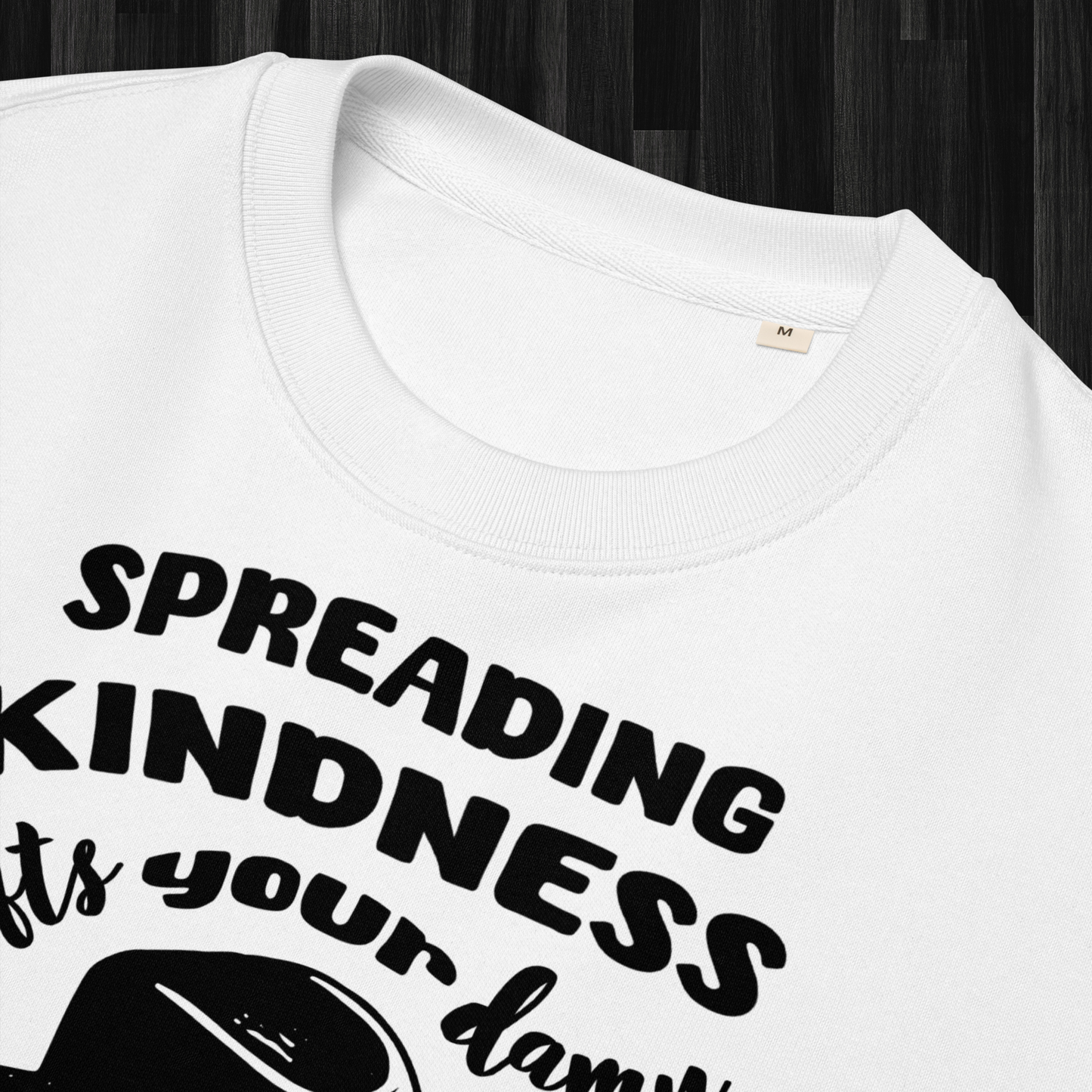 Kindness with a Sense of Irony: Sarcastic Message Sweatshirt Made of Organic Cotton │ Caccao