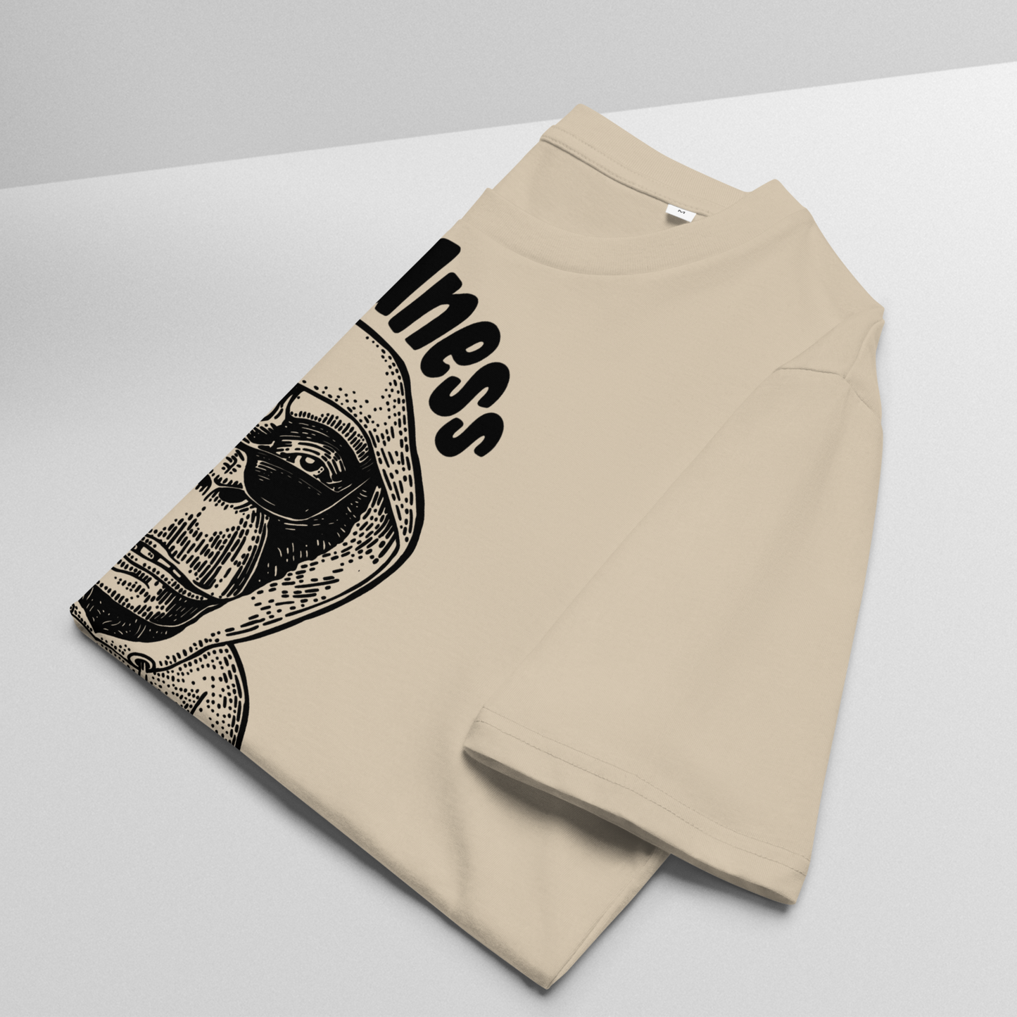 Unisex Organické Underground Streetwear Tričko z Bio Bavlny se Zenovým Nadhledem a Kindness Motivem │ Caccao