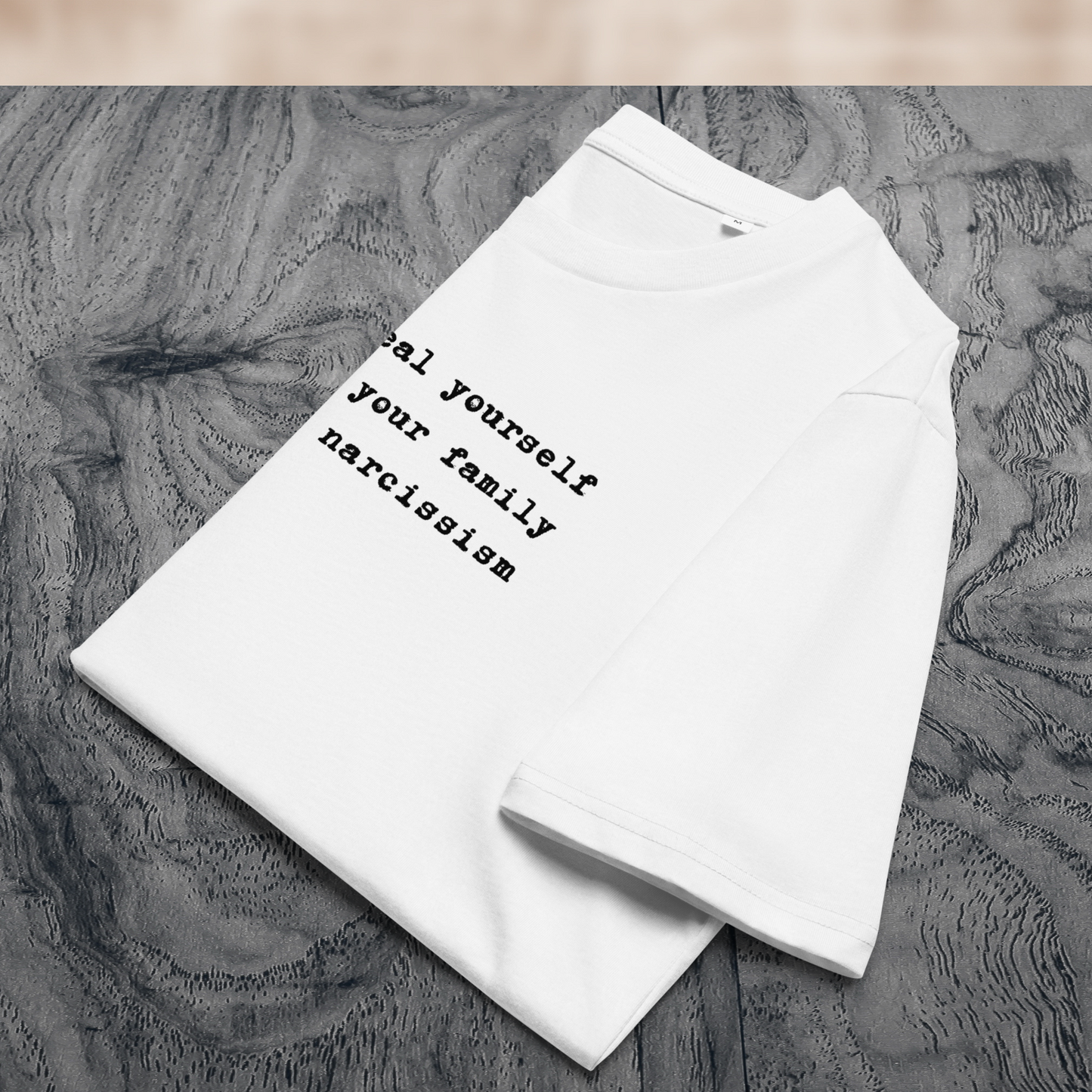 Terapeutické Unisex Ekologické Drzé Tričko z Bio Bavlny pro ty, kteří Už Nehrají Rodinné Hry⎜Caccao