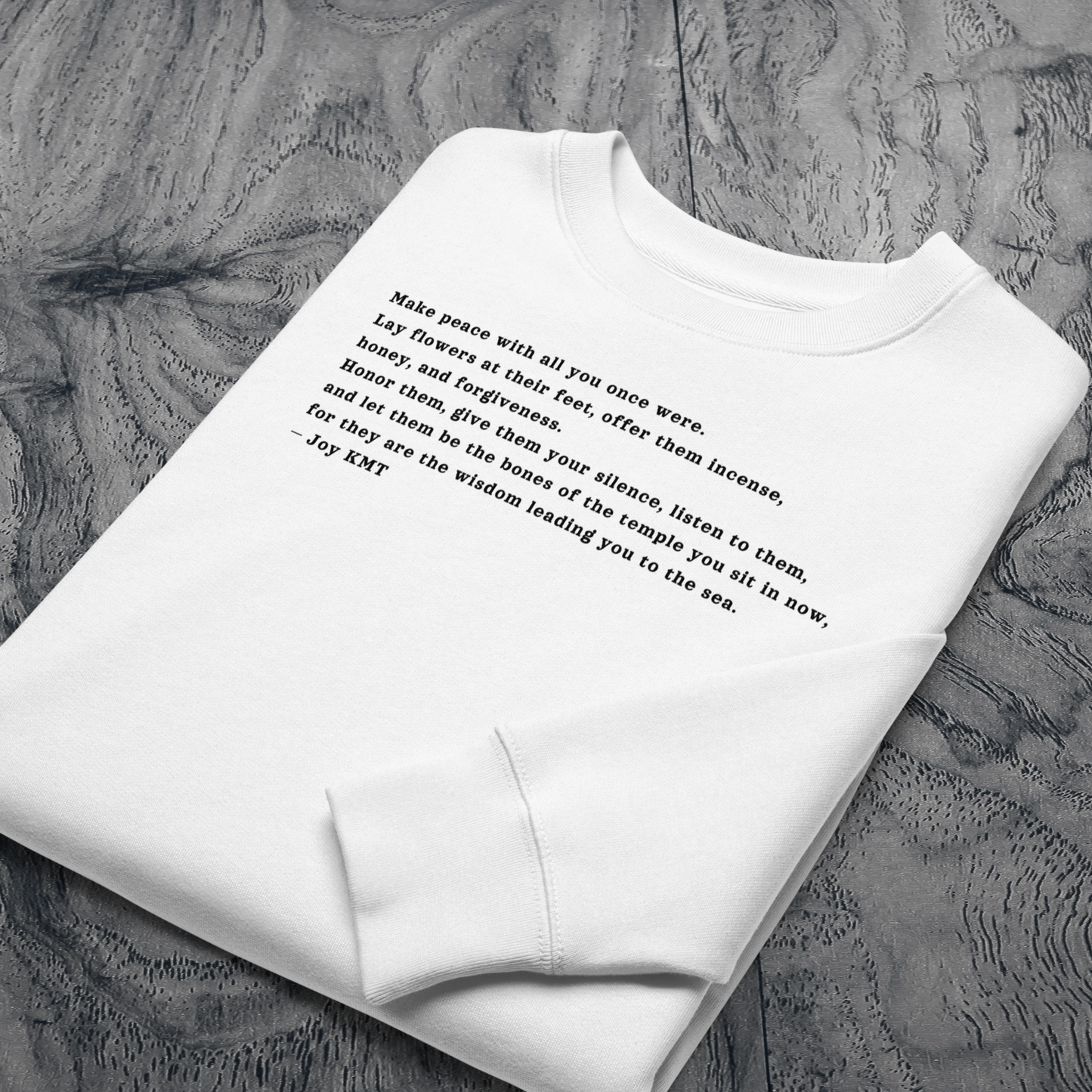 Unisex Eco Spiritual Sweatshirt with Healing Message │ Caccao