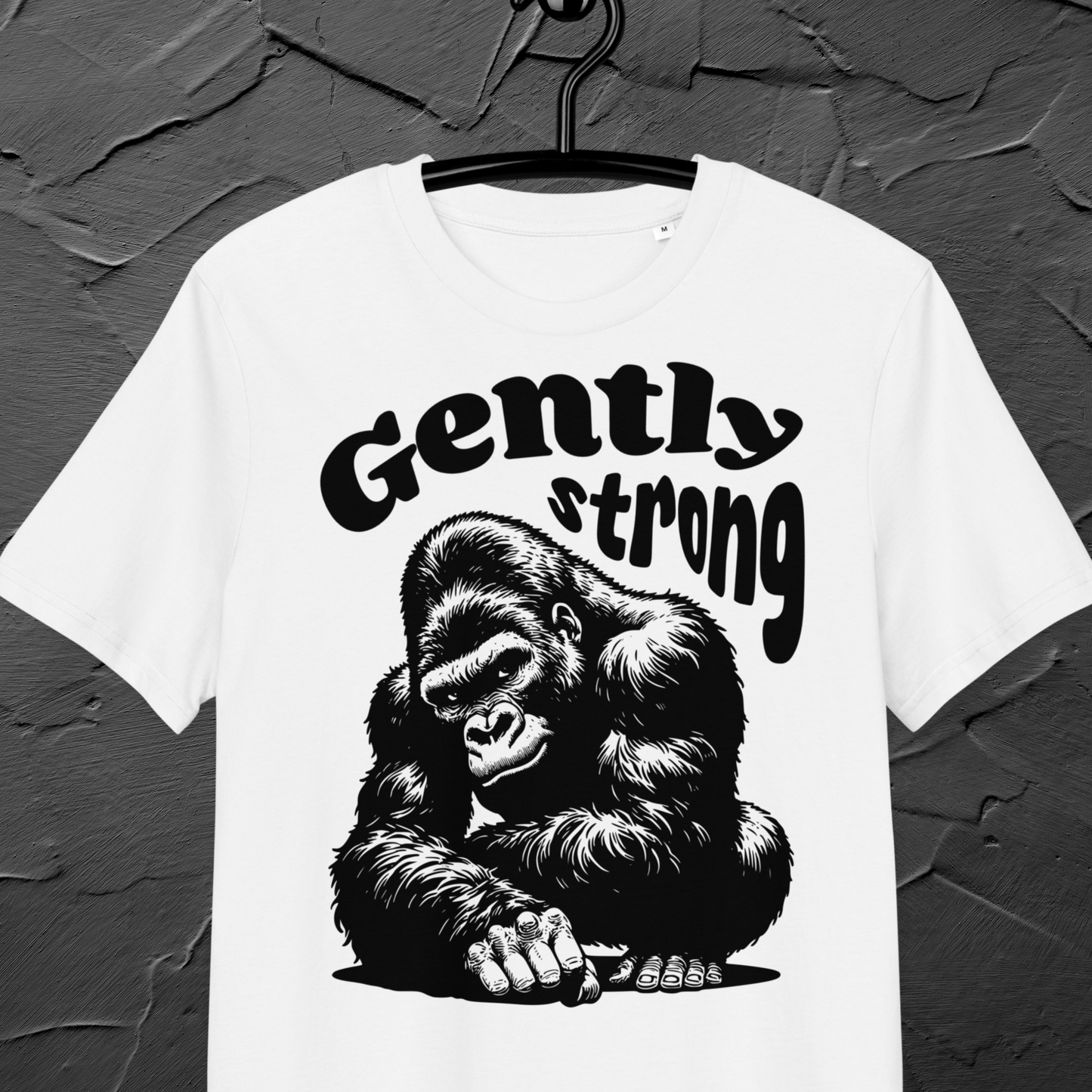 Eco Vegan Fair Trade "Gently Strong" Organic Cotton T-Shirt with Premium Certified Quality │ Caccao