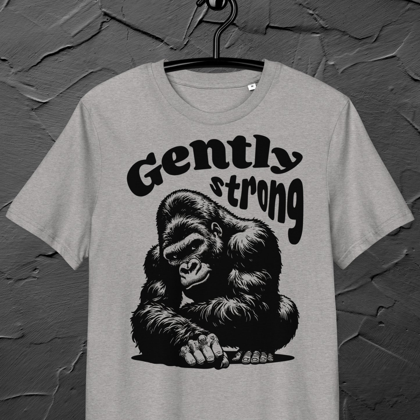 Eco Vegan Fair Trade "Gently Strong" Organic Cotton T-Shirt with Premium Certified Quality │ Caccao