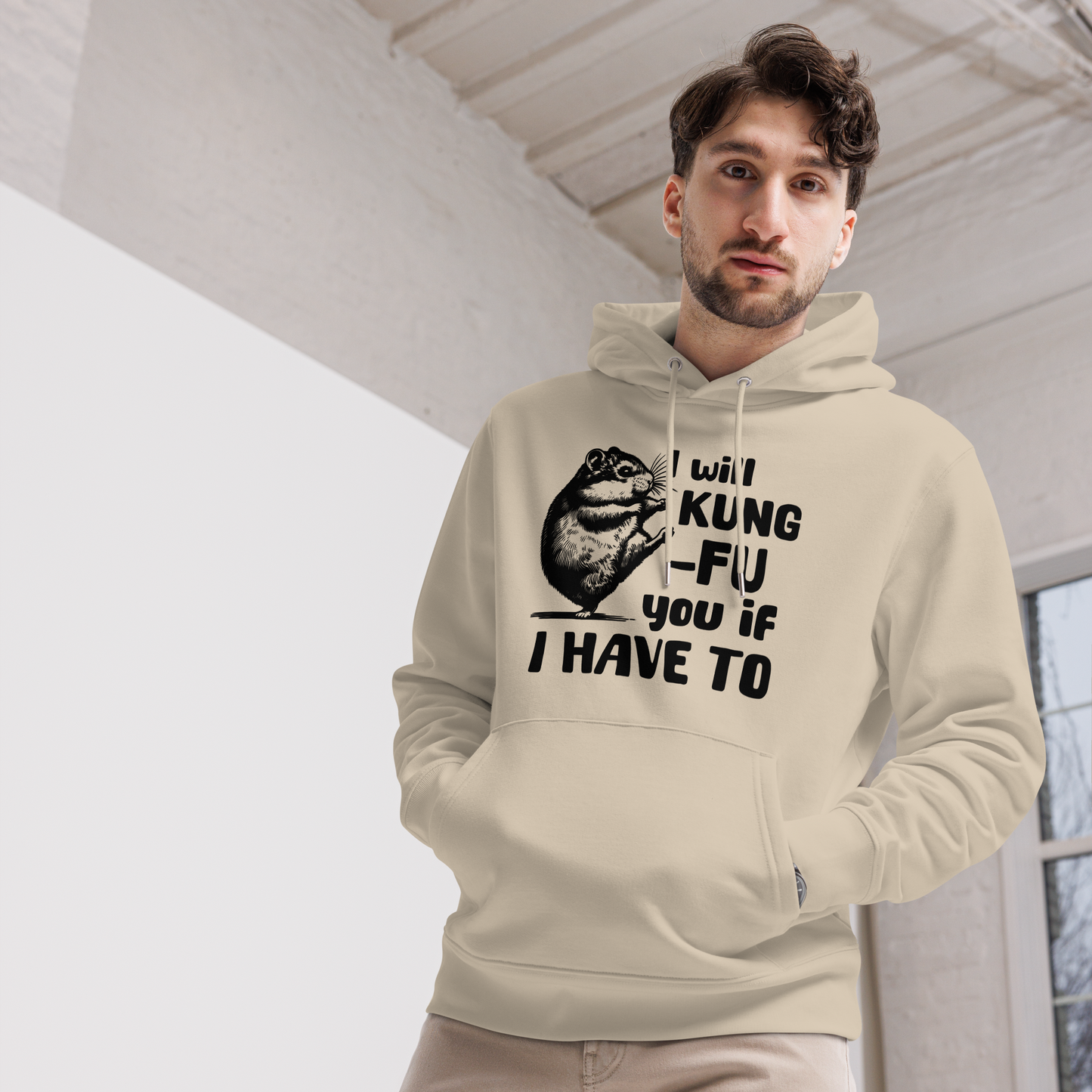Uni Bio Eco Cotton Hoodie in Certified Fair Trade & Vegan Quality⎜Caccao