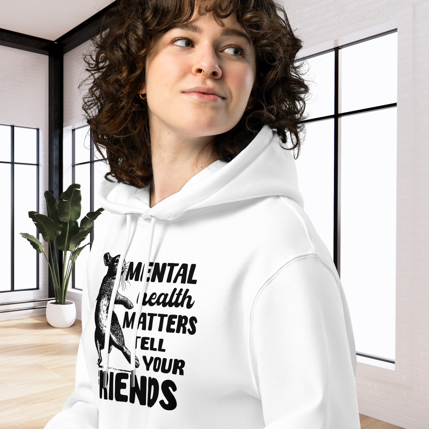 Uni Bio Eco Cotton Hoodie in Certified Fair Trade &amp; Vegan Quality⎜Caccao 