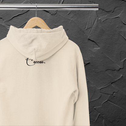 Unisex Ecological Hoodie 'Be the Reason' Organic Cotton Sweatshirt with Bee and Kindness Motif in Top Certified Quality│ Caccao