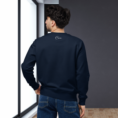 Unisex Vegan Certified Sweatshirt "Dark Humor on Childhood Trauma" from Organic Cotton │ Cacao