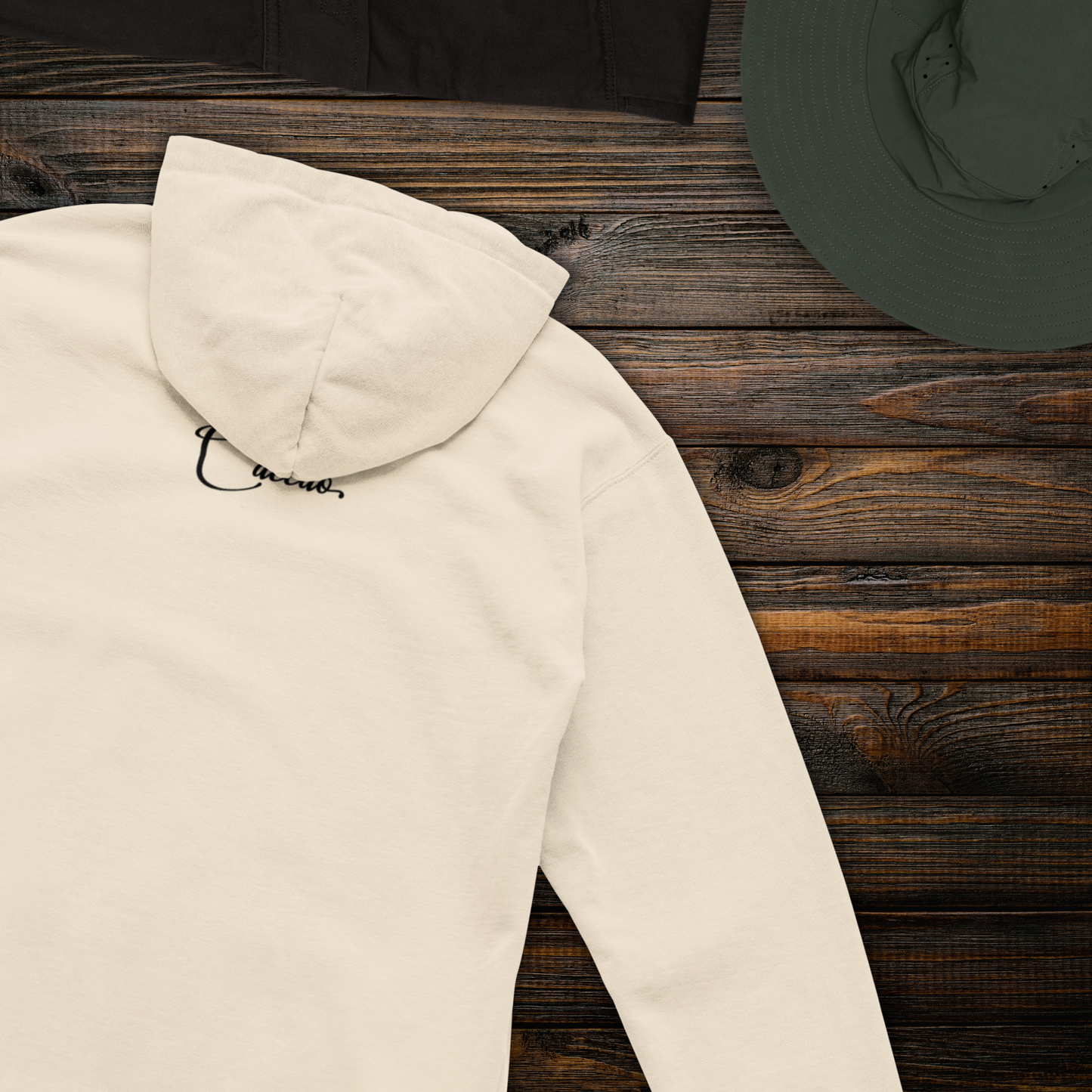 Unisex Organic "Dark Humor is my Therapy of Choice" Organic Cotton Hoodie with Modern Cut in Certified Quality⎜Caccao