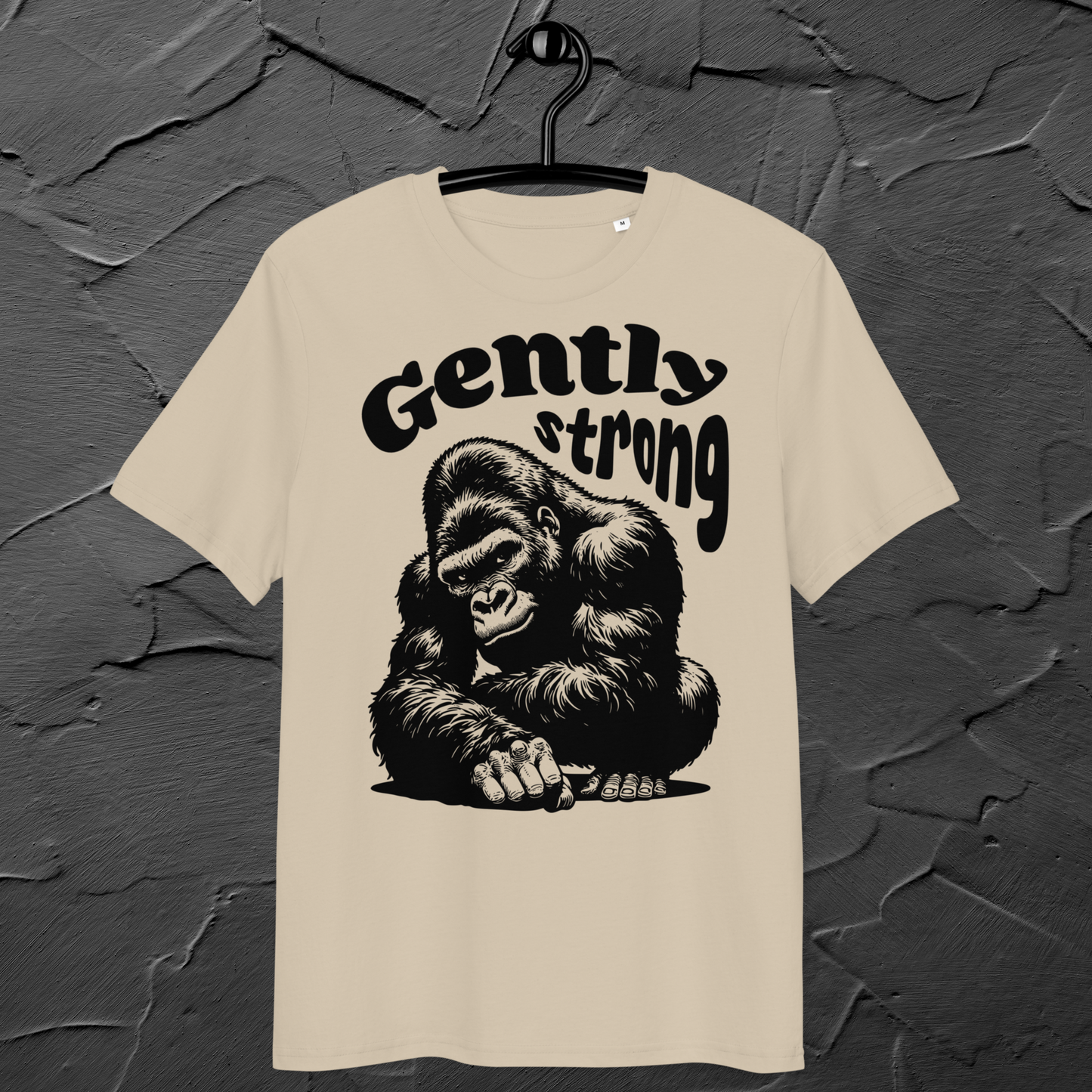 Eco Vegan Fair Trade "Gently Strong" Organic Cotton T-Shirt with Premium Certified Quality │ Caccao