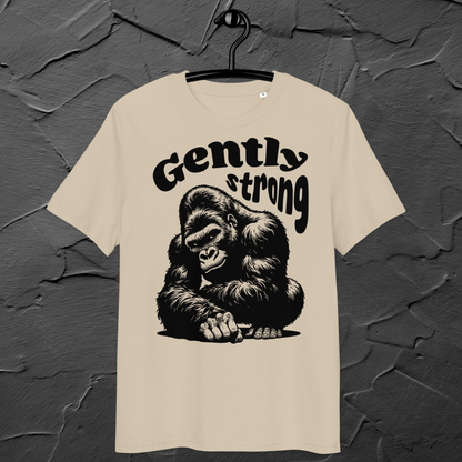 Eco Vegan Fair Trade "Gently Strong" Organic Cotton T-Shirt with Premium Certified Quality │ Caccao