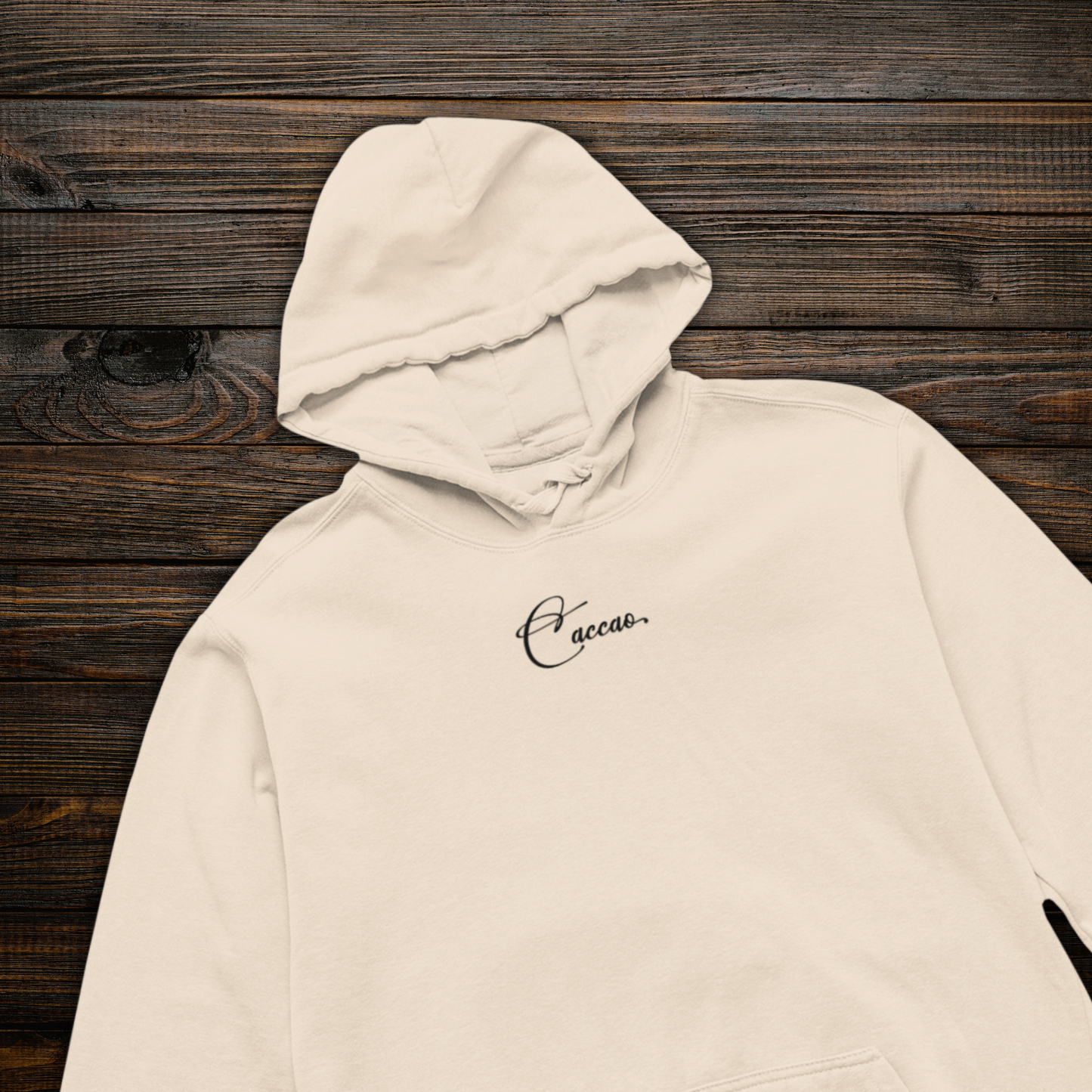 Unisex Vegan "Be Kind" Hoodie Made of Organic Cotton in Premium Fair Trade Quality: Kindness Has a Cat Face⎜Caccao