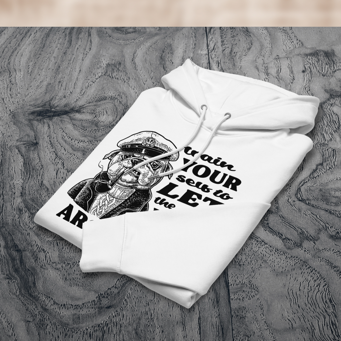 Train Your Inner Peace with Humor: Sarcastic Organic Fair Trade Vegan Cotton Hoodie │ Caccao