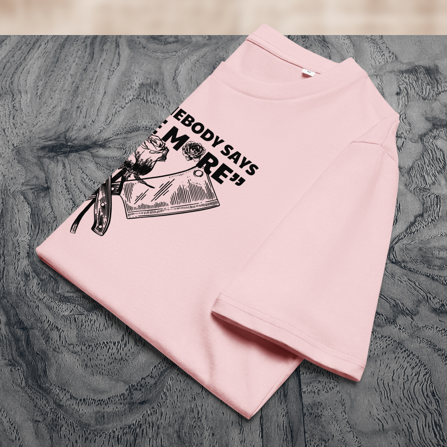 Fem Rage Ecological "Smile More" Organic Cotton T-Shirt in Fair Trade, Slow &amp; Circular Fashion and Vegan Principle │ Caccao