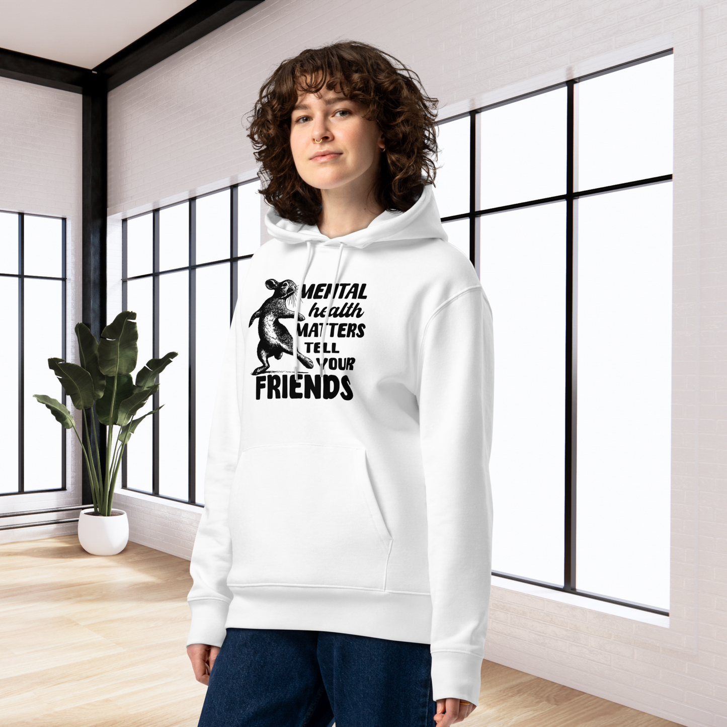 Uni Bio Eco Cotton Hoodie in Certified Fair Trade &amp; Vegan Quality⎜Caccao 