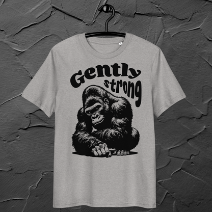 Eco Vegan Fair Trade "Gently Strong" Organic Cotton T-Shirt with Premium Certified Quality │ Caccao