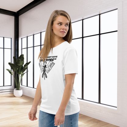 Fem Rage Ecological "Smile More" Organic Cotton T-Shirt in Fair Trade, Slow &amp; Circular Fashion and Vegan Principle │ Caccao