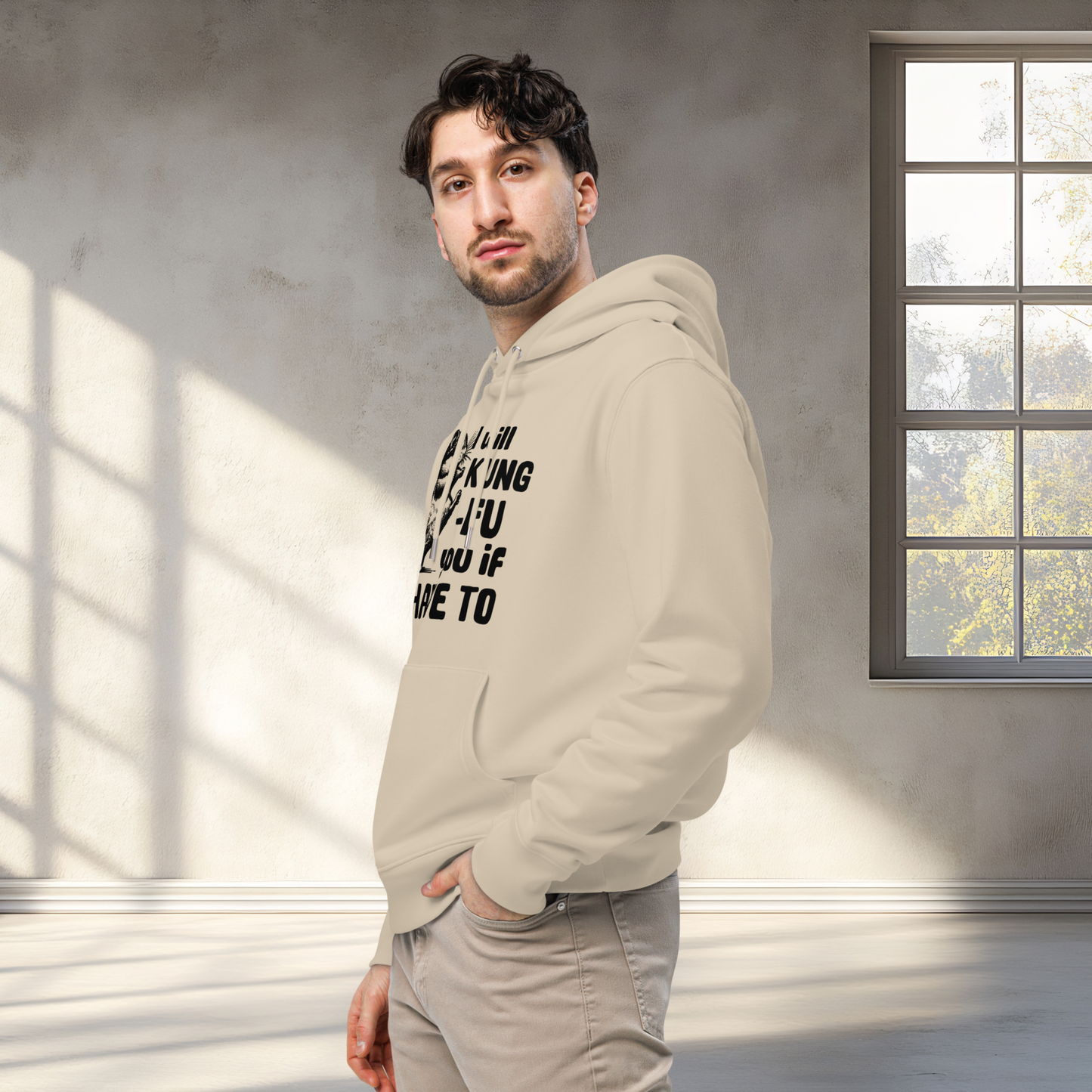 Uni Bio Eco Cotton Hoodie in Certified Fair Trade &amp; Vegan Quality⎜Caccao 