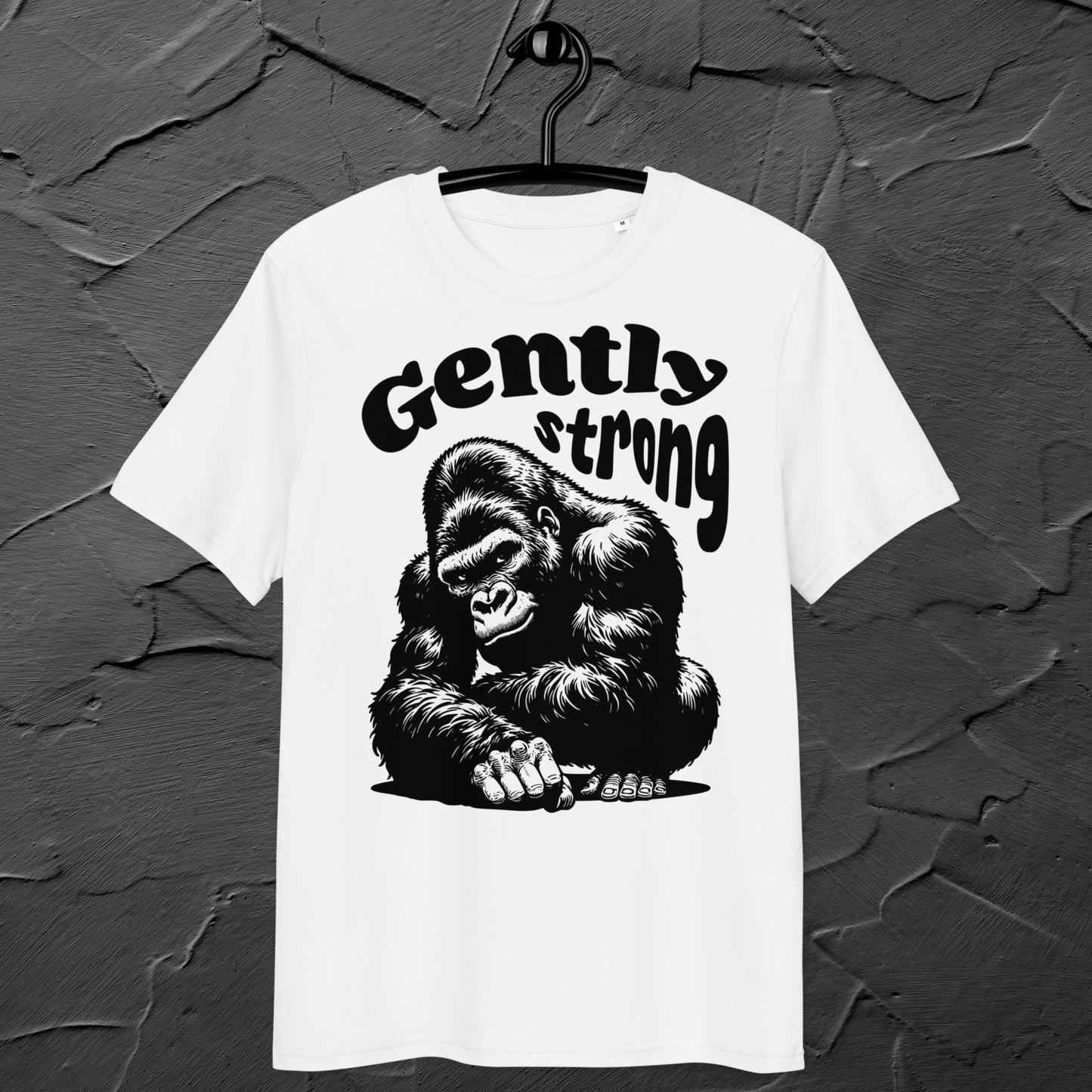 Eco Vegan Fair Trade "Gently Strong" Organic Cotton T-Shirt with Premium Certified Quality │ Caccao