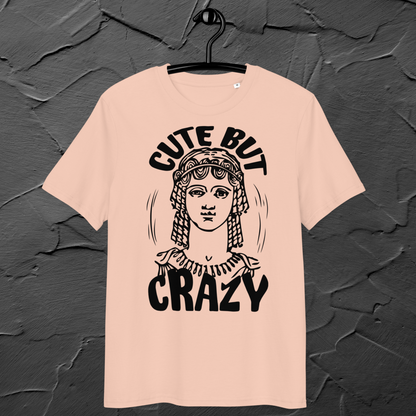 Uni Cotton "Cute but Crazy" Vintage T-Shirt in Fair Trade &amp; Vegan Quality⎜Caccao