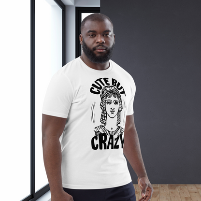 Uni Cotton "Cute but Crazy" Vintage T-Shirt in Fair Trade &amp; Vegan Quality⎜Caccao