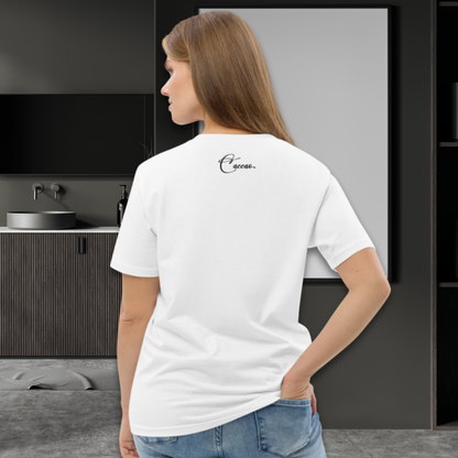 Sustainable Cotton Fair Trade "Fueled by Care" T-Shirt in Certified Slow Fashion, Vegan, Premium Quality │ Caccao 