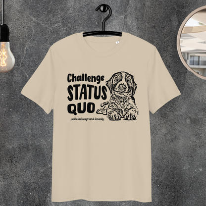 Uni Bio "Challenge Status Quo" Premium Quality T-Shirt for Gentle Rebels⎜Caccao