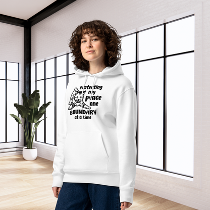 Inner Peace in Style: Mental Hygiene "Boundaries" Hoodie with Cute Kitten Made of Organic Cotton │ Caccao