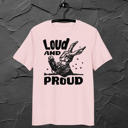 Uni Eko "Loud 'n Proud" Proud Organic Cotton T-Shirt in Certified Fair Trade, Slow Fashion, Organic and Vegan Regime │ Cacao