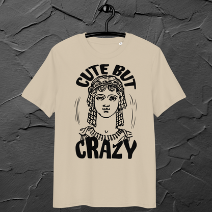 Uni Cotton "Cute but Crazy" Vintage T-Shirt in Fair Trade &amp; Vegan Quality⎜Caccao