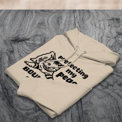 Inner Peace in Style: Mental Hygiene "Boundaries" Hoodie with Cute Kitten Made of Organic Cotton │ Caccao