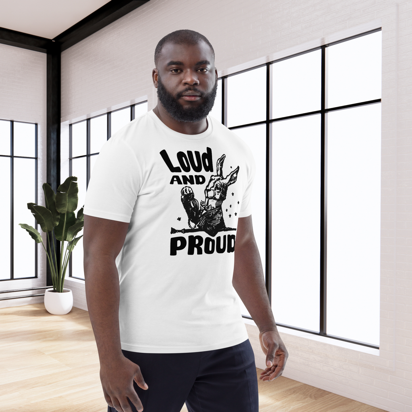 Uni Eko "Loud 'n Proud" Proud Organic Cotton T-Shirt in Certified Fair Trade, Slow Fashion, Organic and Vegan Regime │ Cacao
