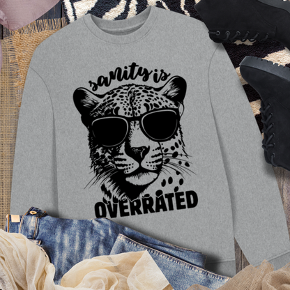 Uni UK+CZ Eko Circular "Sanity is Overrated" Organic Cotton Hoodie in Certified Fair Trade Quality │ Caccao